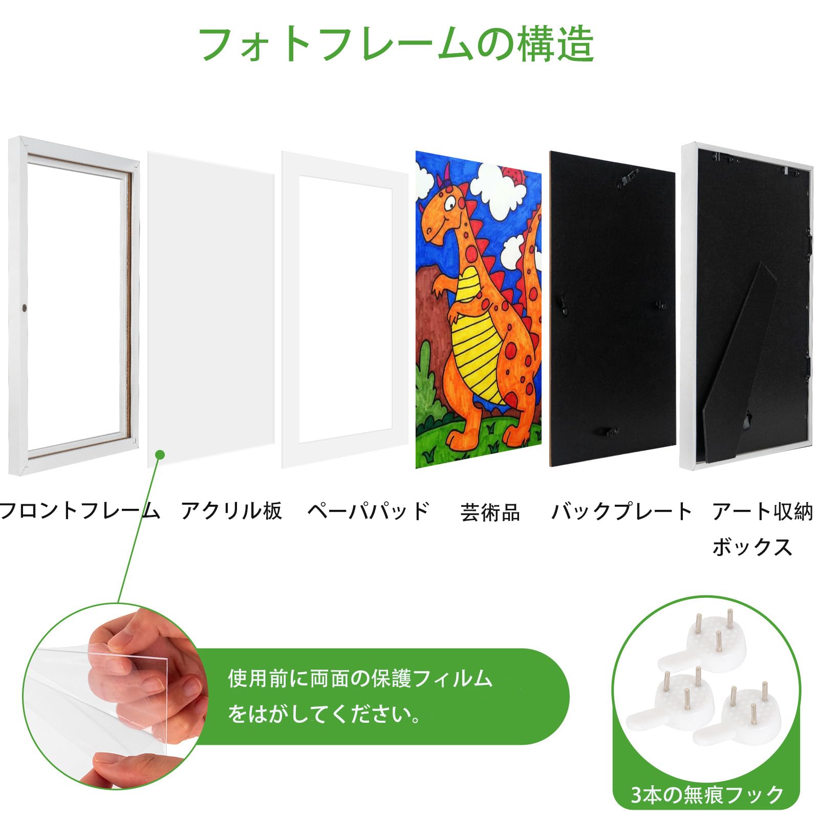 フォトフレーム 木製 額縁 a4 画用紙額 キッズアートフレーム ブラック Amazon.co.jp: AIOR 2個 フォトフレーム 木製 額縁 a4 画用紙額