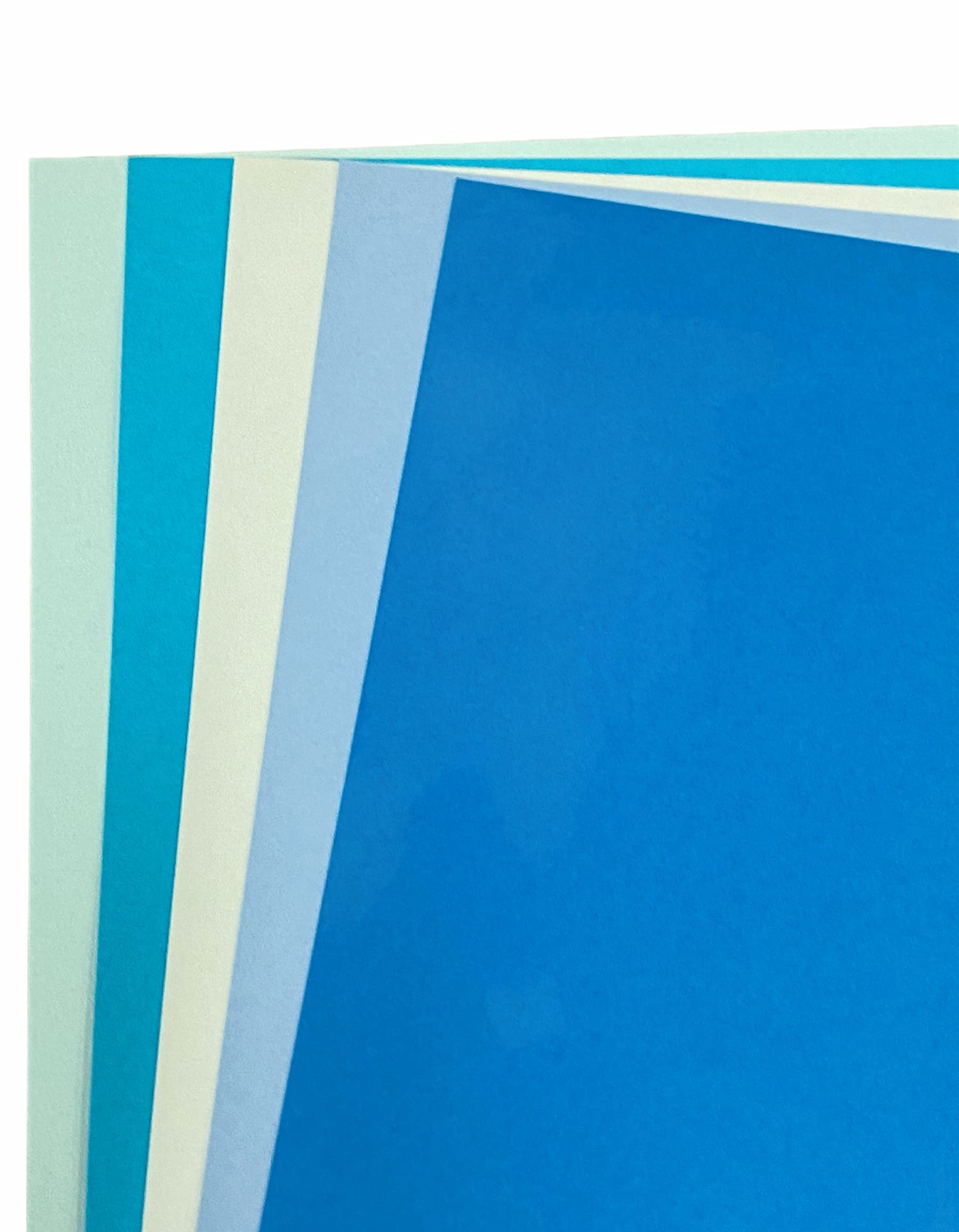 DJP 160GM Blue Shade Card Pack - 5 Colours, 50 Sheets - 10 Each Colour, A4 (210 x 297 mm) - Image 2