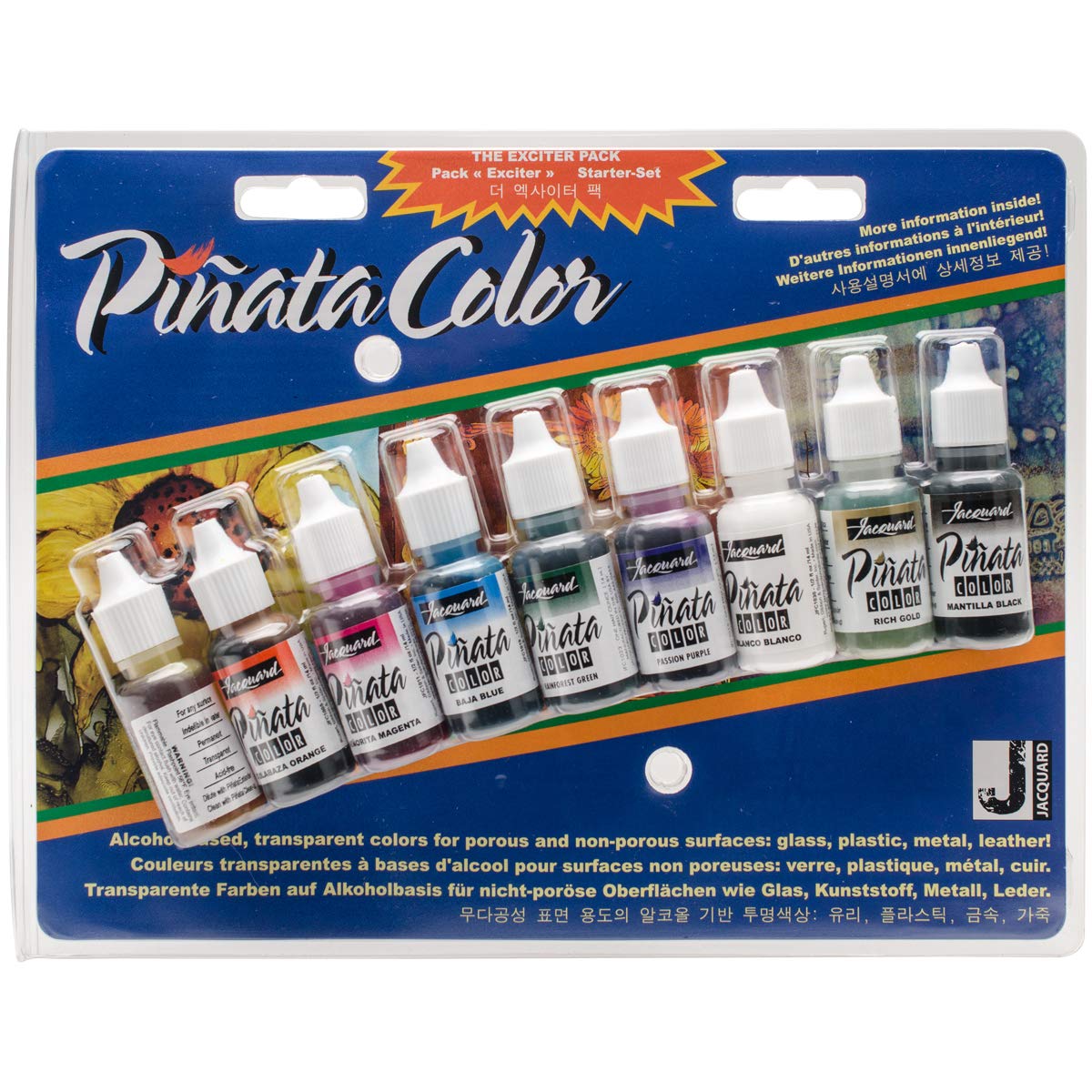 Jacquard Pinata Color Exciter Pack 9/Pkg- Tela