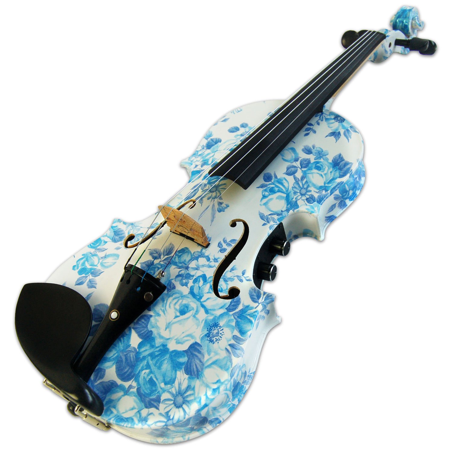 Aliyes - Violino elettrico e acustico fatto a mano da donna/gril 4/4 in legno massello con raccordi in ebano, YSDS-1201.