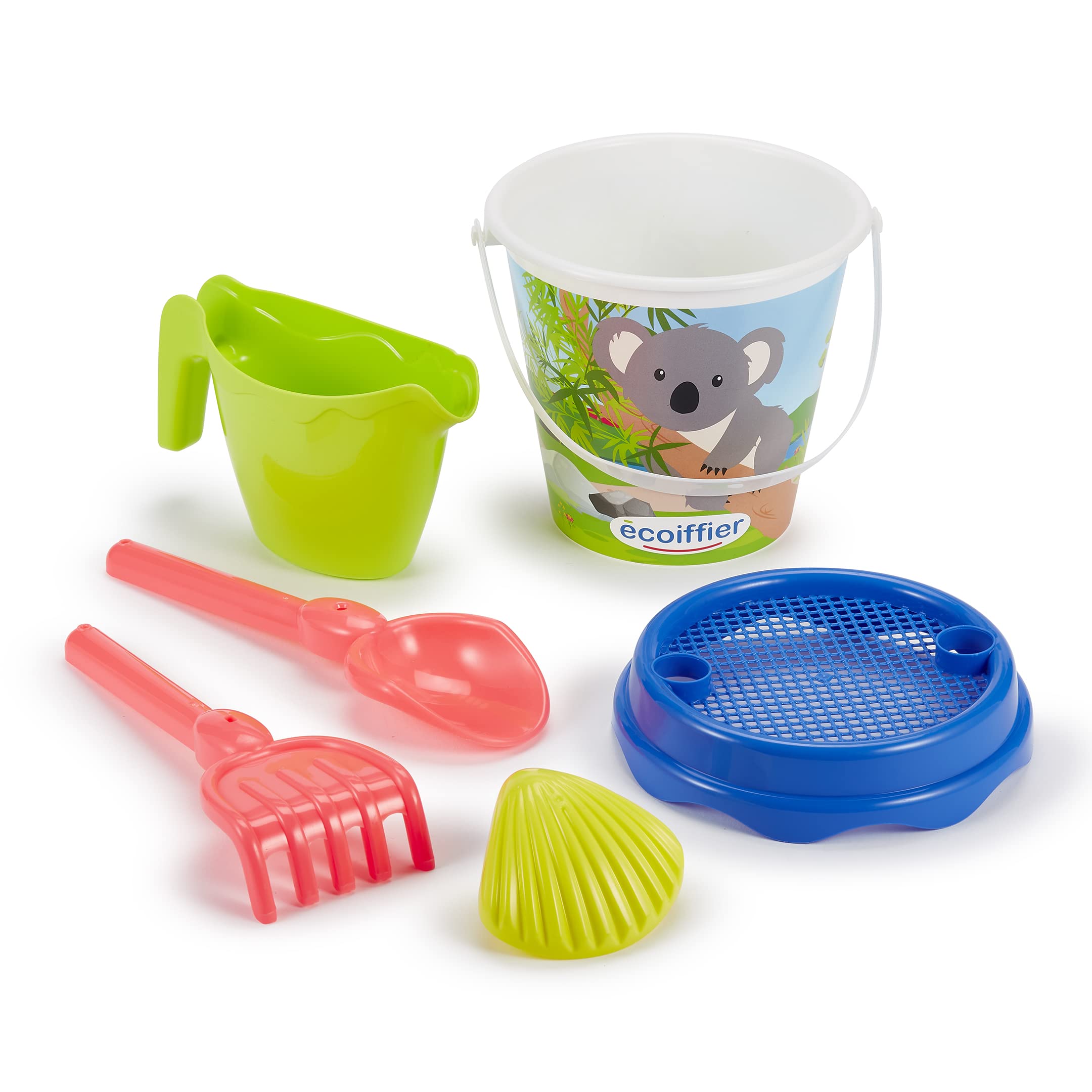 Ecoiffier 674 Bucket with Koala Design Beach Accessories 17 cm Made in France Ecoiffier 674 Bucket with Koala Design Beach Accessories 17 cm Made in France