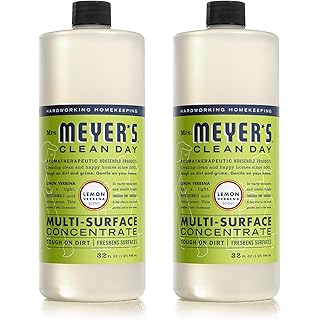 MRS. MEYER'S CLEAN DAY Multi-Surface Cleaner Concentrate, Use to Clean Floors, Tile, Counters, Lemon Verbena, 32 Fl. Oz - Pack of 2