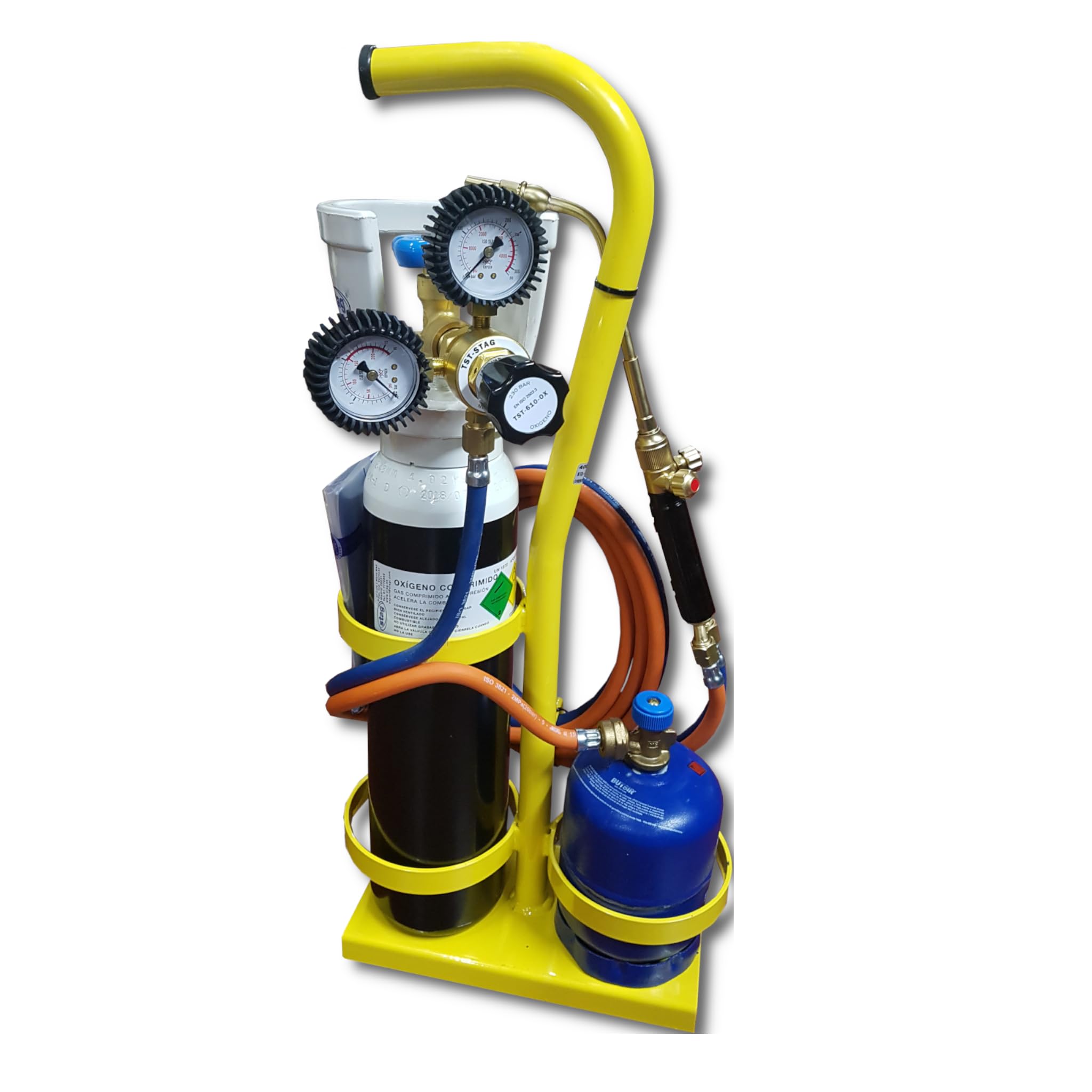 Equipo de soldadura autógena soplete Mini gas Butano y Oxígeno STS-FGR-300