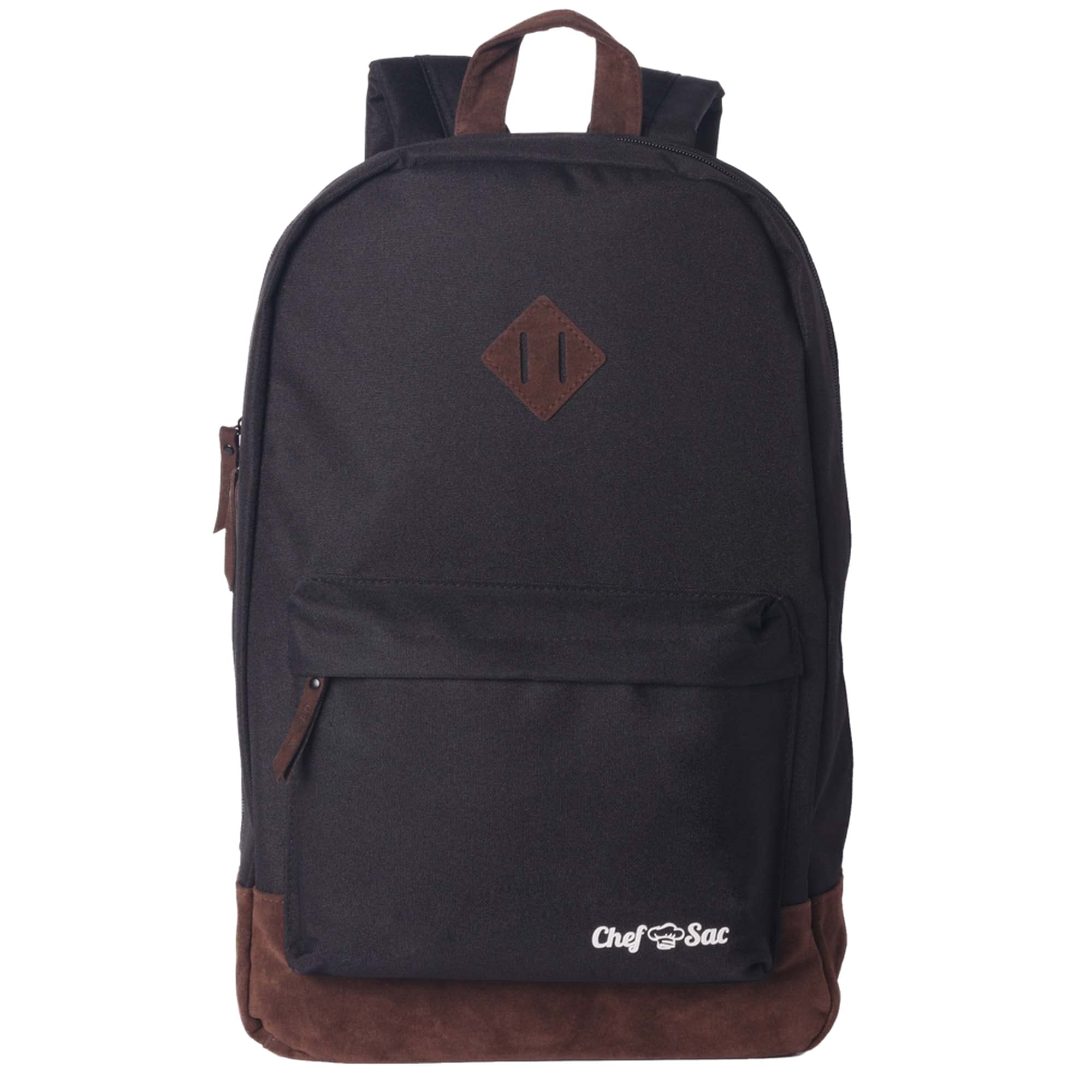 Chef Knife Bag Leather Finish Backpack | Premium Knife Storage & Chef Backpack | Knife Case with 30+ Pockets for Knives & Kitchen Tools | Knife Organizer for Chefs (Black)