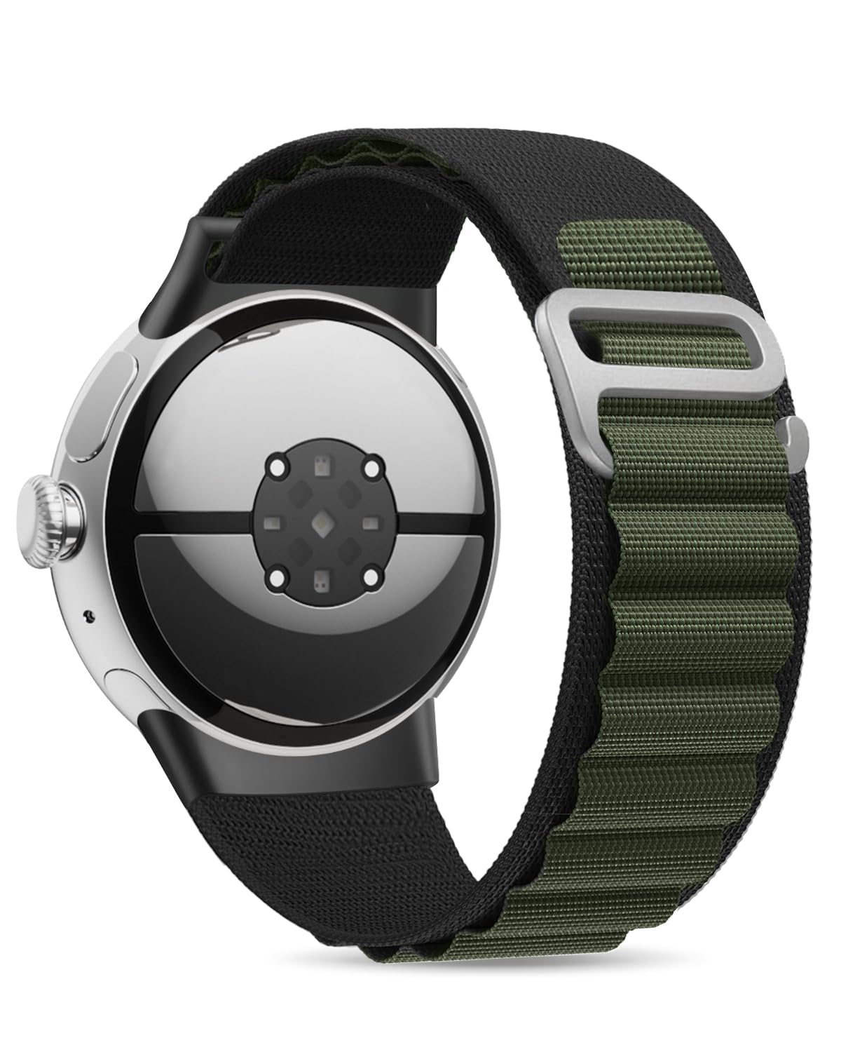 Alpine Loop Nylon Band Compatible with Google Pixel Watch Band/Pixel Watch 2 Band - Upgraded Connector - Adjustable Breathable Rugged Sport Straps for Pixel Watch 2023/2022 Men Women, Medium