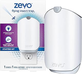 ZEVO Electric Flying Insect Trap Starter KIT | Device | Model 3 | Mosquito Killer| Fruit Fly Trap | UV Light attracts Inse...