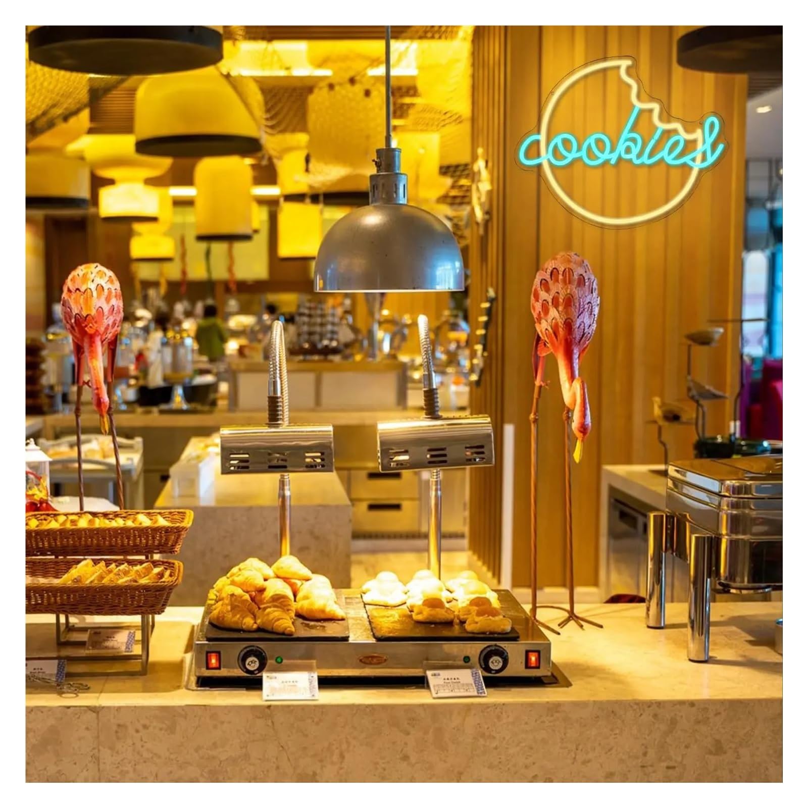 XENITE Luces Art Decoration Christmas Letrero De Neón Con Luces LED De Postre, Ideal Para Cafeterías, Bares, Hogares, Cocinas, Reposterías, Panaderías Y Dormitorios, 40.5cmx33cm