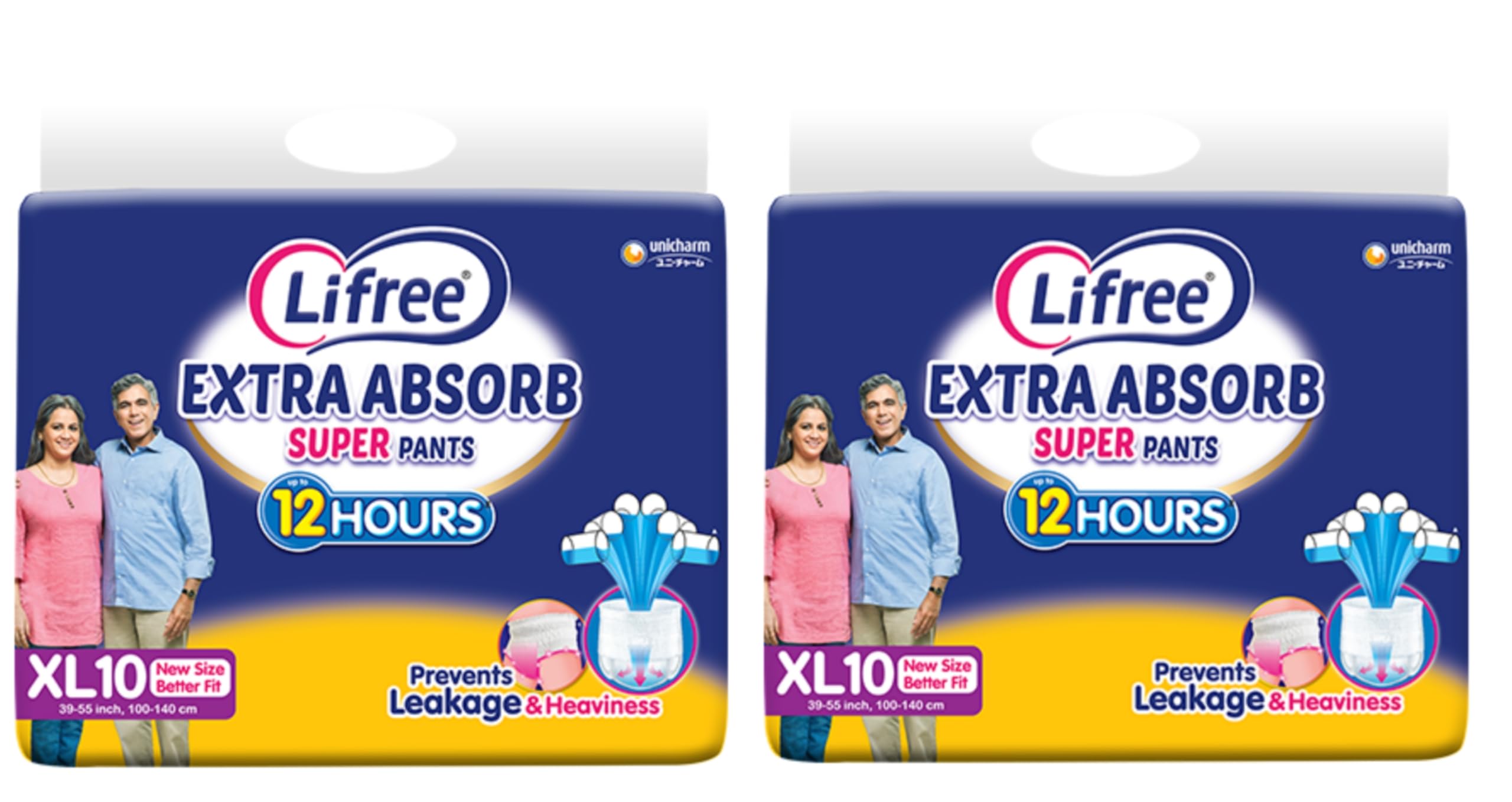 Lifree EXTRA ABSORB SUPER Adult Pants Unisex | Upto 12 Hours Absorption | Prevents Leakage & Heaviness 39-55inch : 100-140cm (XL, 20) (B0D4VWNHGH) Amazon Price History, Amazon Price Tracker