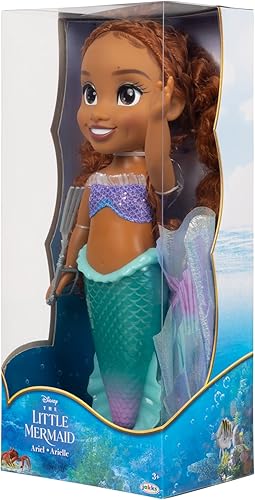 Miniatura 6 de The Little Mermaid Disney Little Mermaid Movie - Stunning 15" Ariel Doll with Pearlised Iridescent Tail and Sparkling Fabric Fins