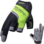 Gants de travail de l'armature, Gants sans doigts, Gant de menuiserie à doigts ouverts, Haute dextérité, Performance Fit, Durable