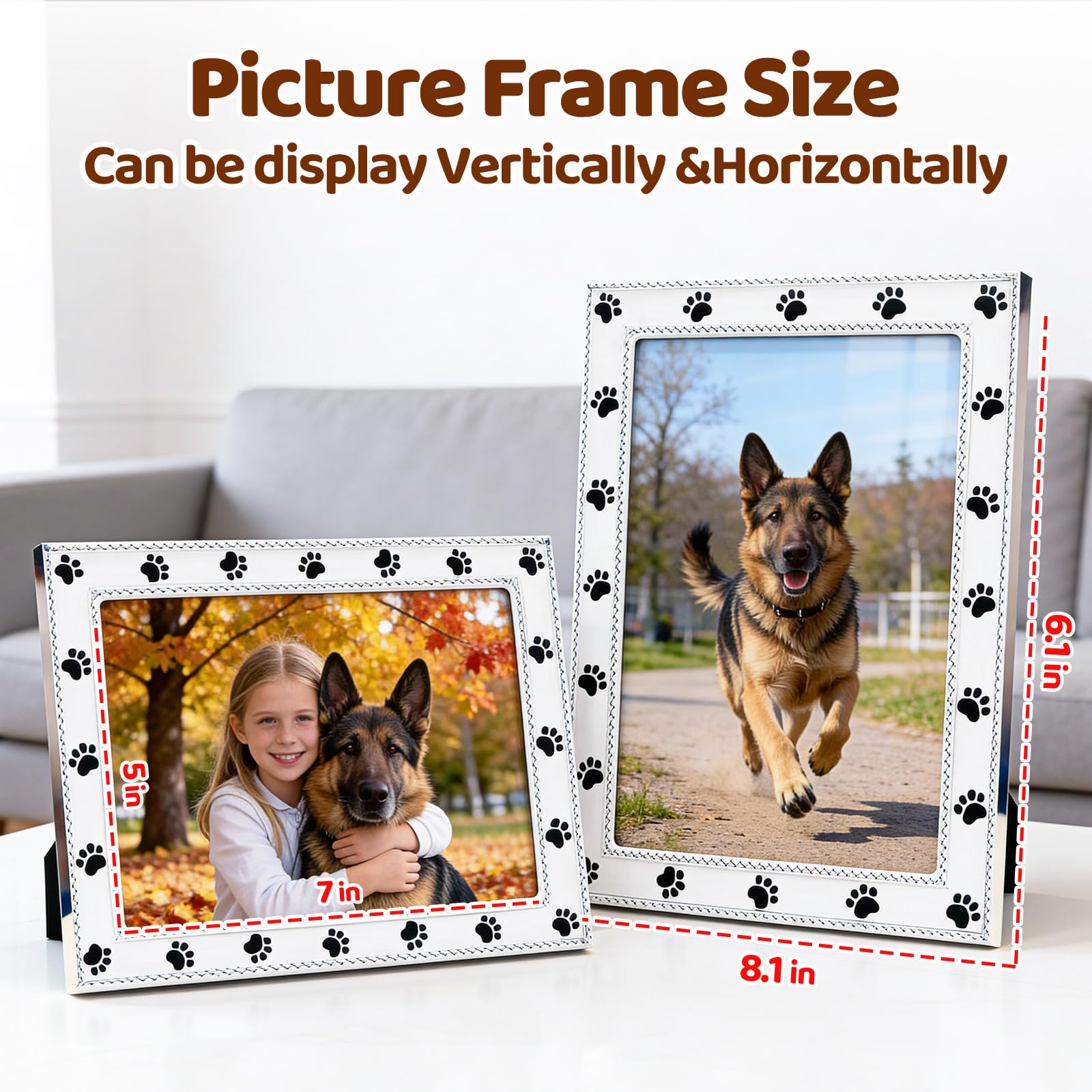 Cute Dog Picture Frame - Memorial Gifts -3