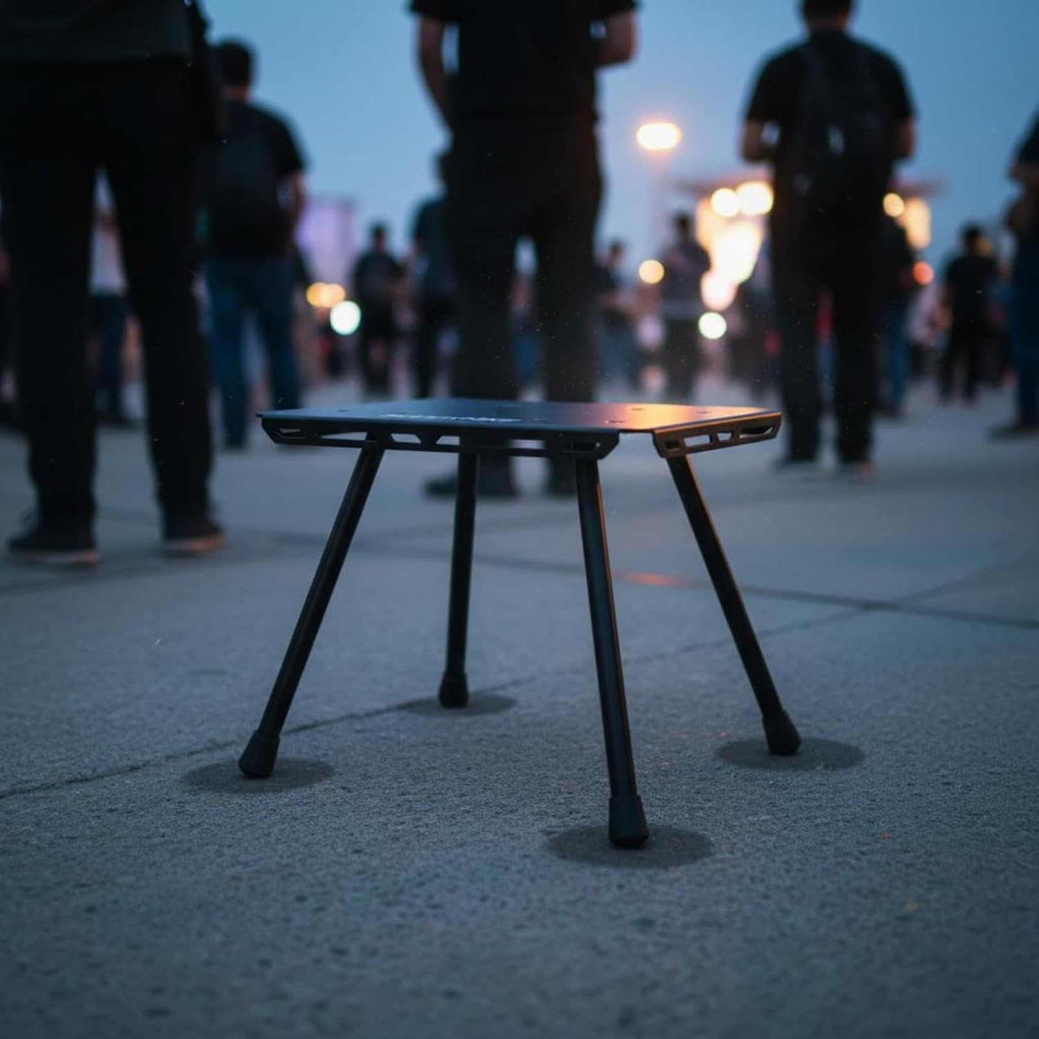 Portable Folding Stool Foldable Portable Camping Stool Quick Setup Compact Seat for Hikers, Queuing, Fishing, Green