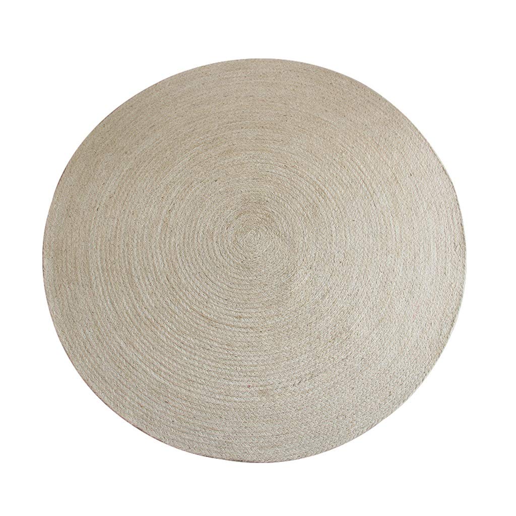 Tapis tissé à la main pour salon moderne créez un coin de lecture chaleureux de 100cm rond