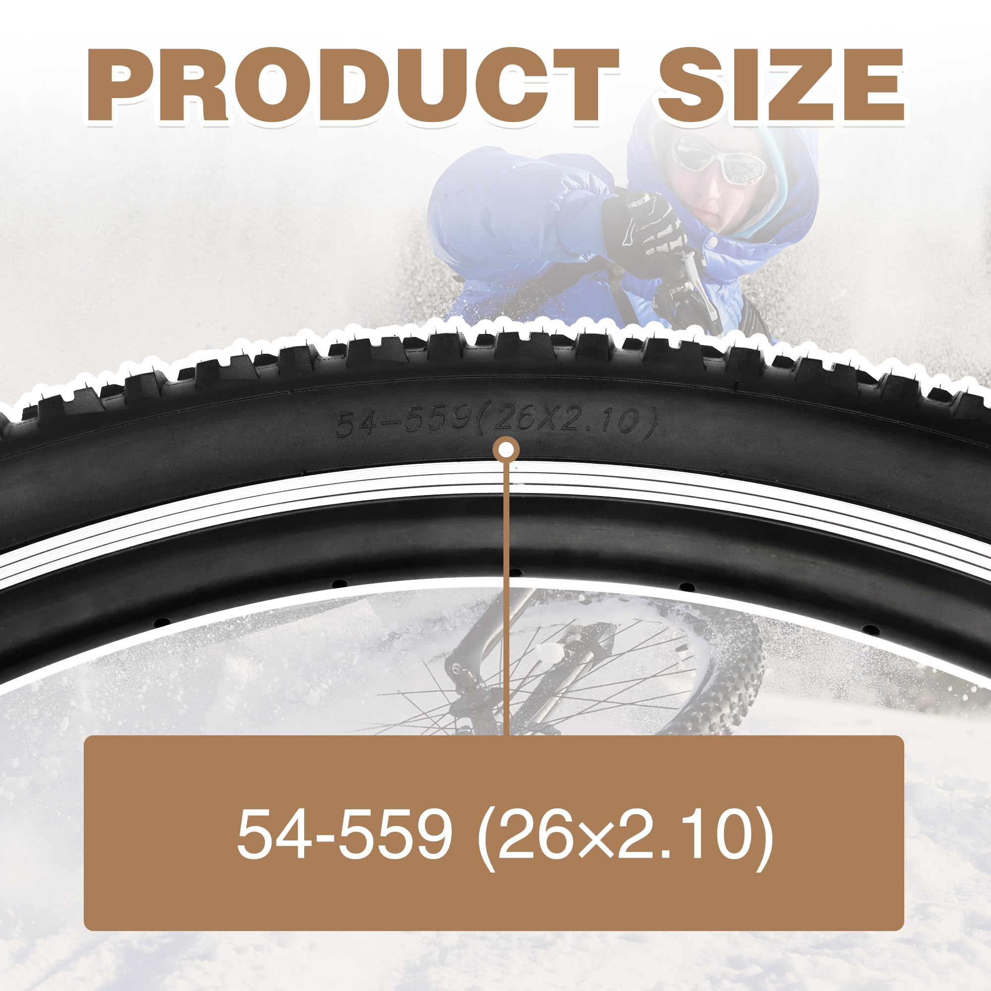 2 Stück Fahrradreifen+Fahrradschlauch Fahrradmantel 26/27.5/29 x 2.1 Zoll Bike Tires Reifen für Mountain Bike/Citybike/Rennrad