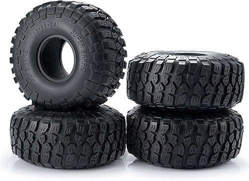 Neumáticos de goma de 2.2 pulgadas con insertos de espuma de 2.638x5.906 in para 110 RC Crawler Car A-xial Wraith 90018 90048 RR10 SCX10 D90
