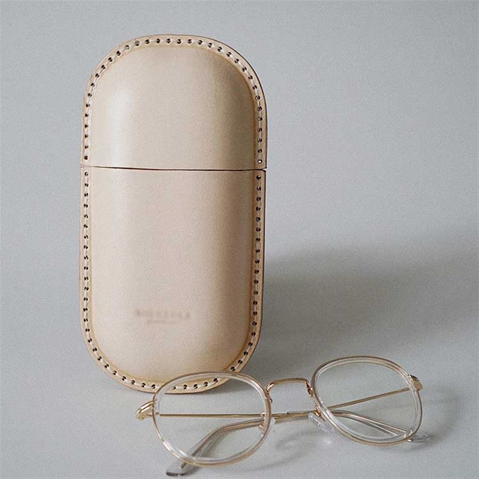Retro handgefertigte Brille Fall Unisex Sonnenbrille Fall Unisex Tragbares Brille Brille Schutzbehälter (Color : G)