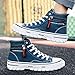 Classic Skate Style with On-Trend, Reinforced Cupsole, Cushioned Fit, Everyday Sneakers,Men's Fashion High Top Sneakers Stylish Comfortable Skateboarding Road Running Walking Shoes (Blue,9)