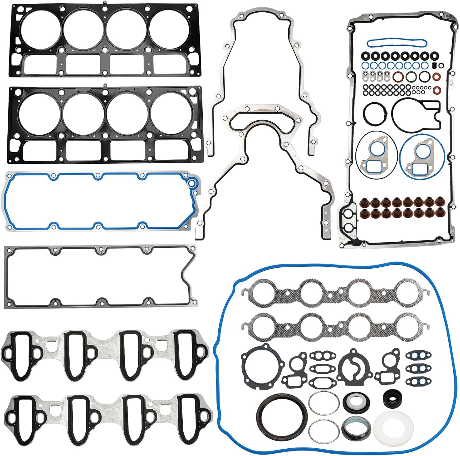 Cylinder Head Gasket Set Compatible for 2004-2013 GMC Chevy Silverado Sierra 1500 Classic 2500 3500 HD Express SSR Tahoe Savana Yukon XL Cadillac Escalade ESV EXT Hummer H2 Saab 9-7x