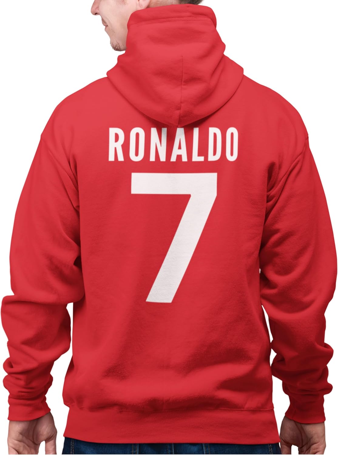 Ronaldo 7 Hoodie | Soccer Fan Tribute Sweatshirt | Number 7 Jersey Style Pullover for Men & Women