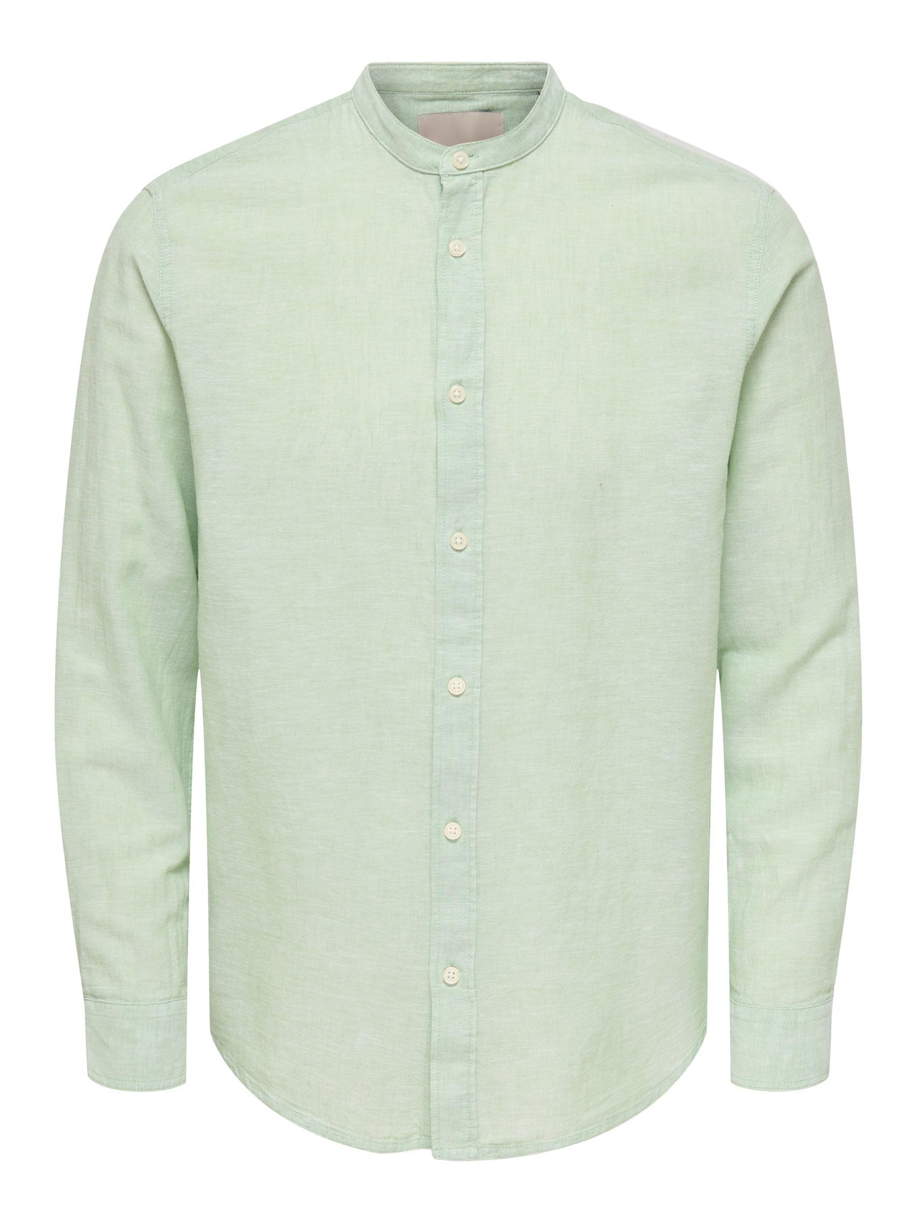 Only & Sons Male Hemd ONSCAIDEN Leinen Hemd
