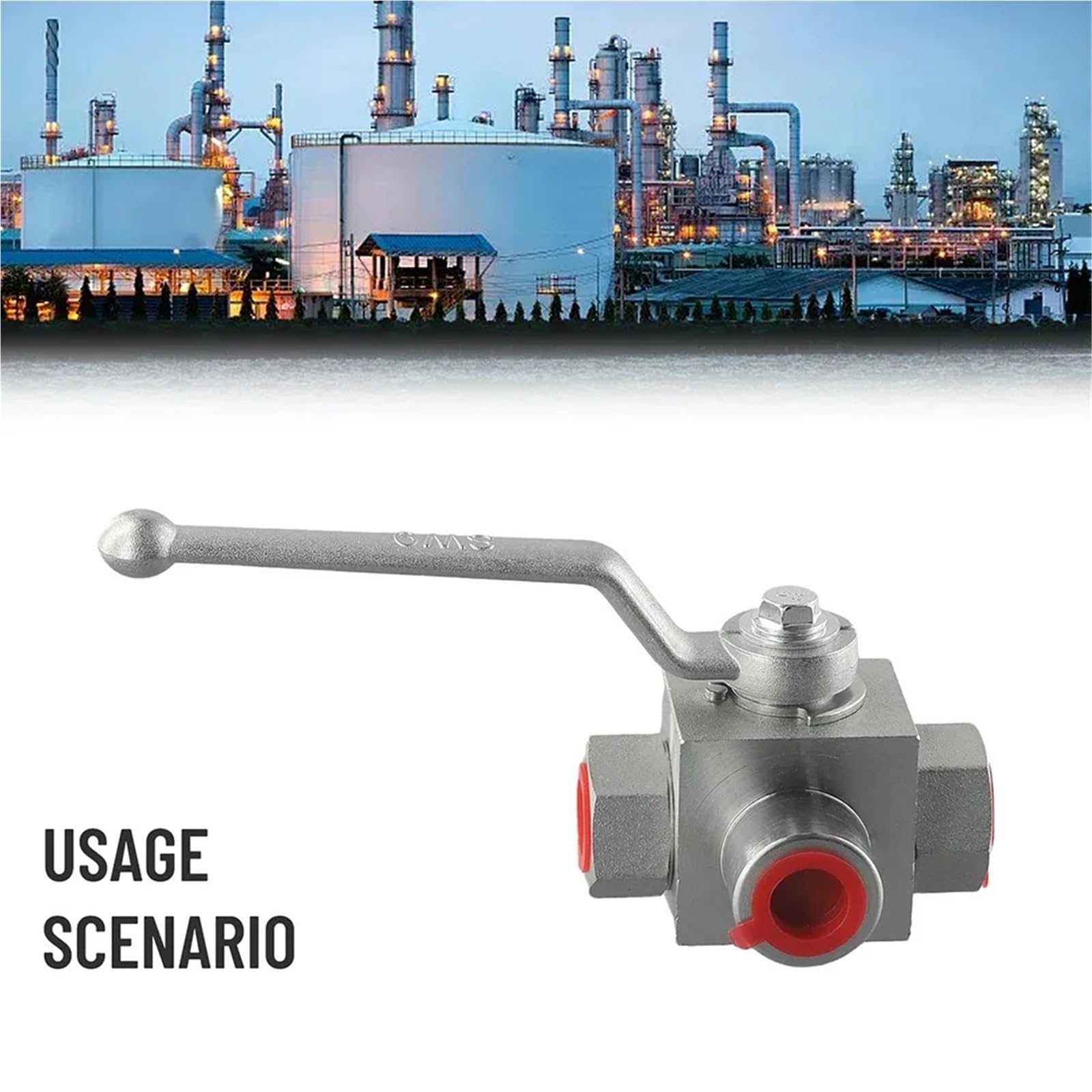 Wasser-Druckventil Hydraulisches Kugelventil 3-Wege-Hochdruck-Kugelventil 1/4'' 3/8'' 1/2'' 3/4''BSP M18 * 1,5 500 Hydraulisches Kugelventil Sicherheitsventil(NPT 1-2)