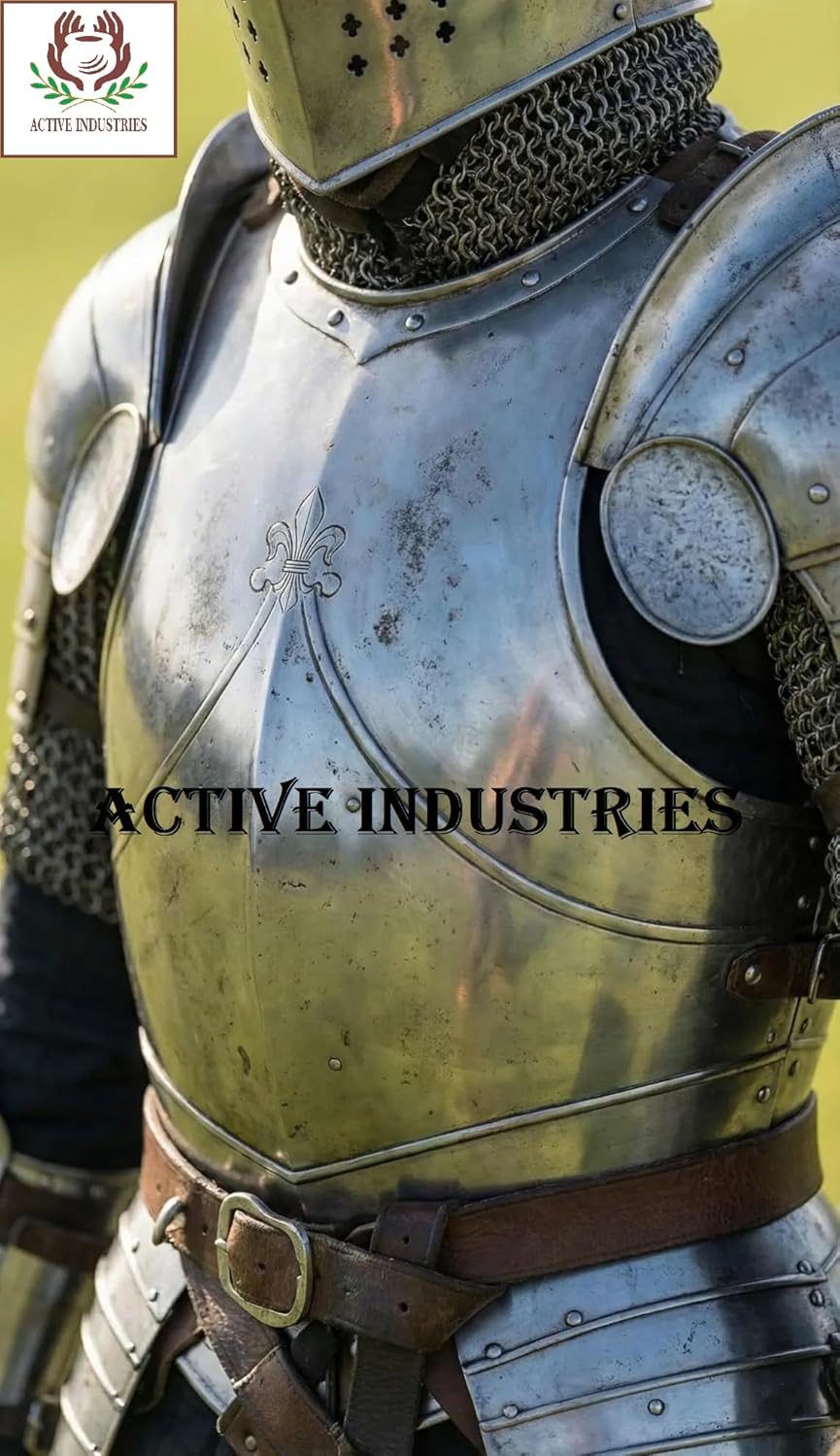 Handcrafted Medieval Knight Full Plate Armor Set – Battle Ready Steel Suit with Shield for LARP, Cosplay, Renaissance Fair and Historical Reenactment