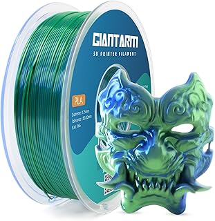 GIANTARM Dual Color PLA Filament, Silk PLA Filament 1.75mm +/-0.02mm,1KG Spool(2.2lbs) Vacuum Packaging, 3D Printing Filaments Fit Most FDM Printer