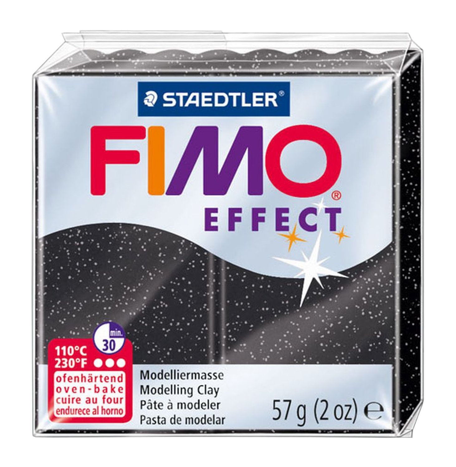 Staedtler FIMO Effects Polymer Clay - -Oven Bake Clay for Jewelry, Sculpting, Star Dust 8020-903