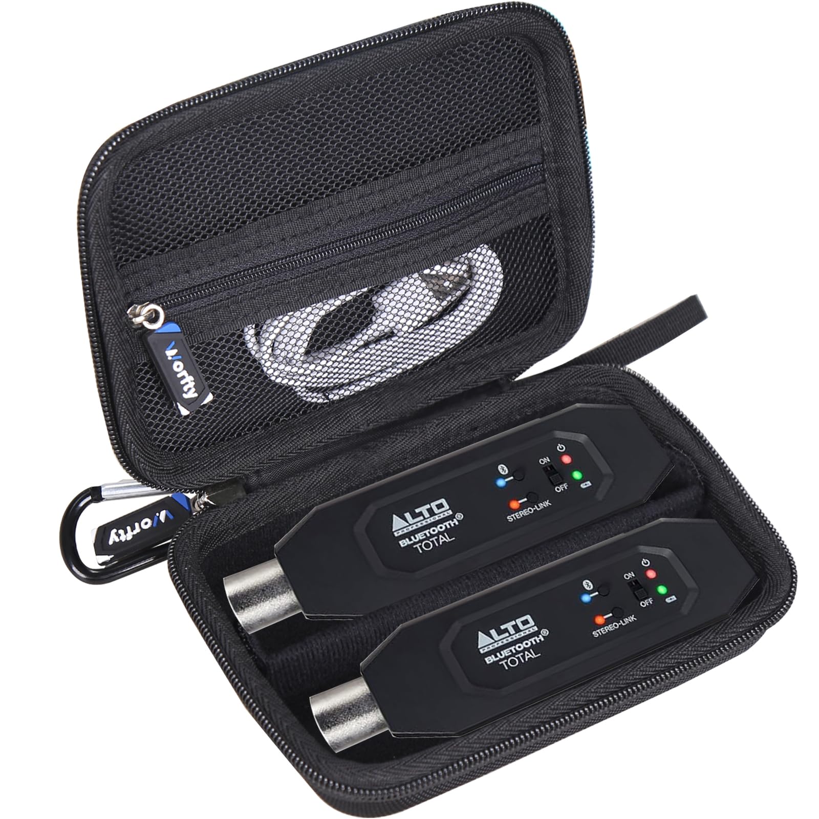 Custodia per ALTO Bluetooth Total 2 / ALTO Bluetooth Ultimate XLR attrezzata ricaricabile ricevitore organizzatore - Custodia protettiva rigida da viaggio (nero)