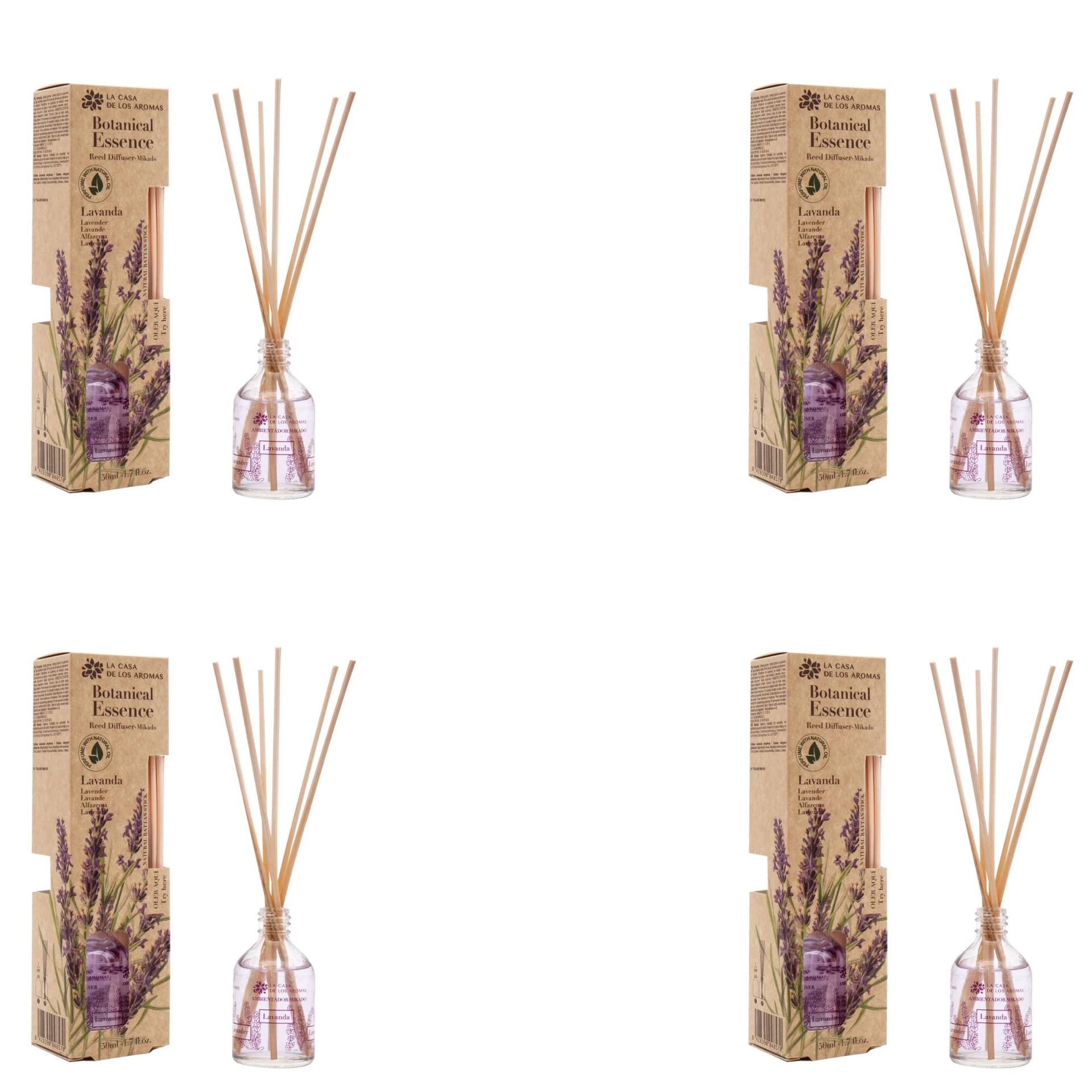 BricoLoco.com. Mikado diffusore 50ml aroma lavanda, più comodo e sicuro delle candele. Deodorante per casa, casa, camera. Pulizia (4)