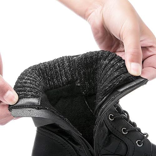 Miniatura 4 de GLOBALWIN Botines al tobillo para mujer Botas de moda estilo combate Botas de otoño para mujer Cómodas con tacón bajo