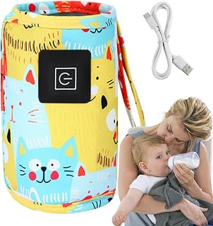 Bottle Warmer, Usb Food Warmer, 11.61x5.39in Portable Breastmilk Defrost, Constant Insulator Sleeve, Travel-Friendly Baby Bottle Warmers Pouches for Outdoor, Indoor Use