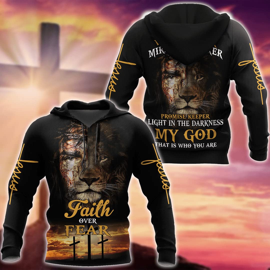 Jesus Christ Is My God 3D Hoodie, Jesus Christ Faith All Over Print Hoodie, Christian Faith Over Fea