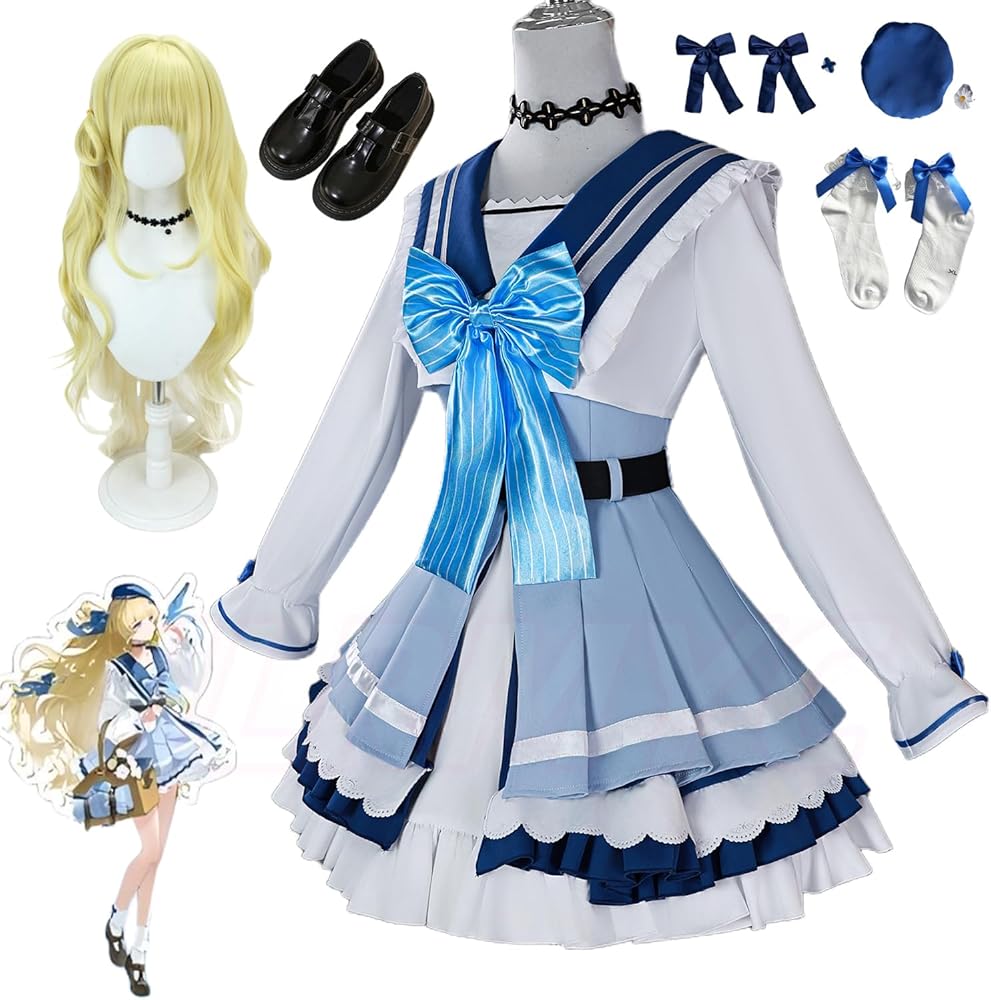 Amazon.co.jp: [JLRMYC] 鳴潮フィービーコスプレ衣装 制服 JK制服