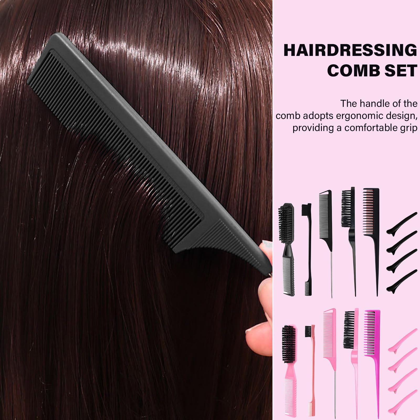 Amazon | 万能ヘアスタイリングコーム 9個ブラシセット プロ用 ヘア