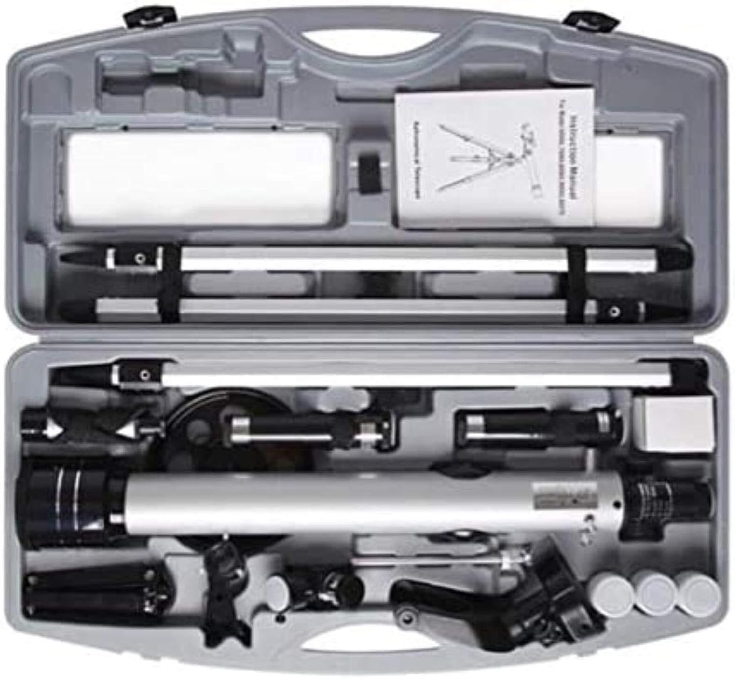 High Power Astronomical Telescope, 800mm Focal Length 60mm Aperture Refractor Monocular Telescope with Tripod for Kids & Beginners, 150X Magnification, Ideal for Sky & Star Watching, Indoor & Outdoor