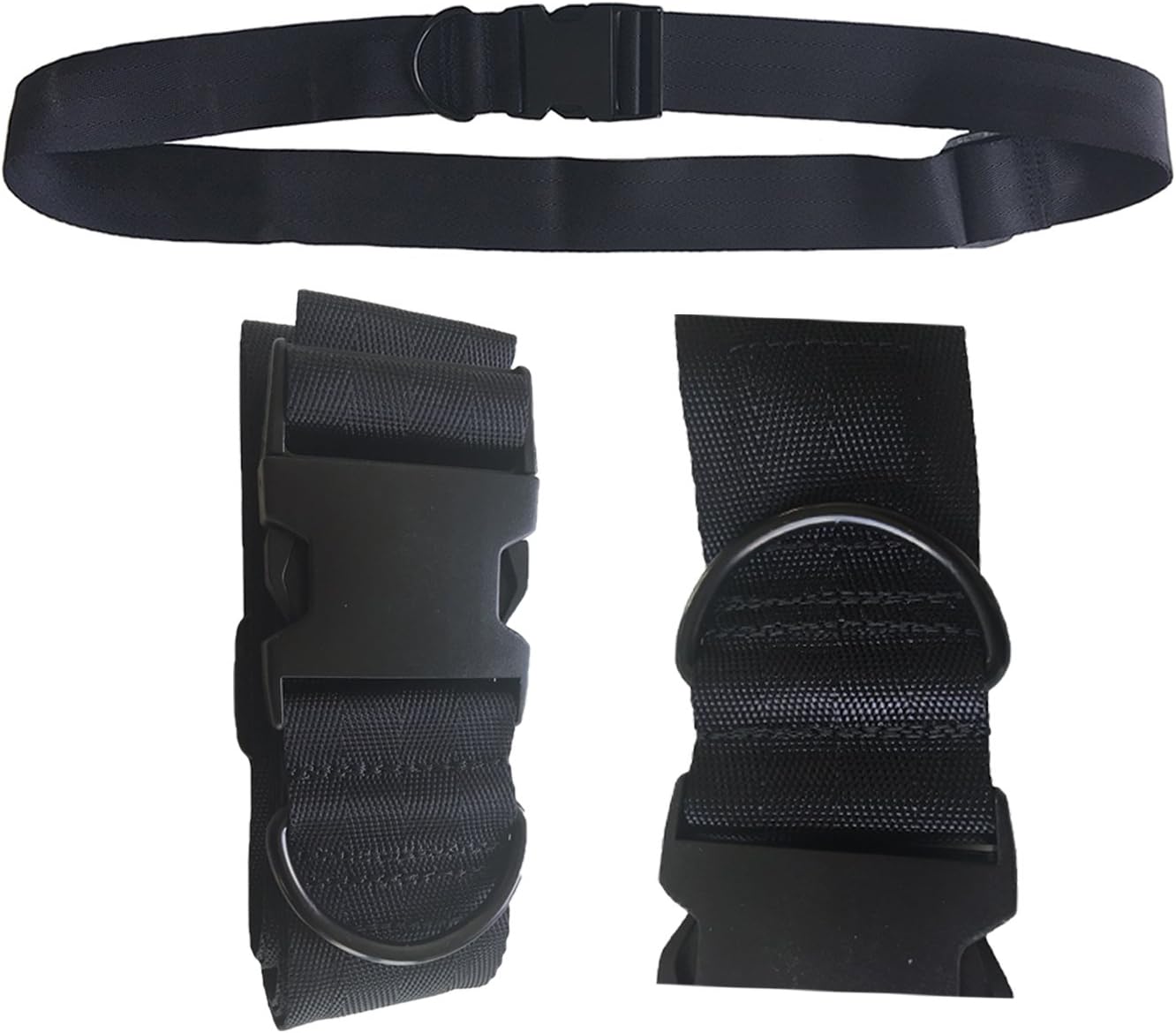 Universal Seat Belt for Wheelchair SB88-MEOS-Black, Up to 60" Adjustable