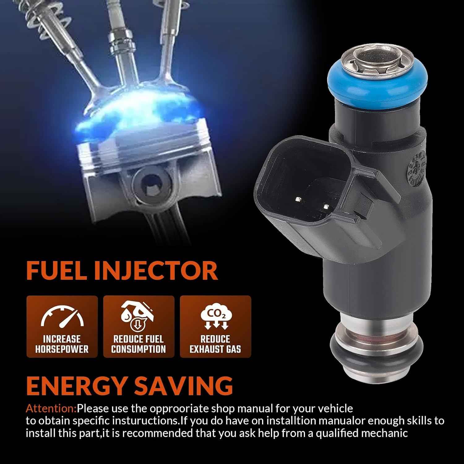 Fuel Injectors Fit for 2010 2011 2012 2013 Chevy Silverado 1500 Avalanche Tahoe Colorado Express 1500 2500 3500, GMC Yukon Sierra Savana 1500, Cadillac Escalade Replace#12613411 8Pcs