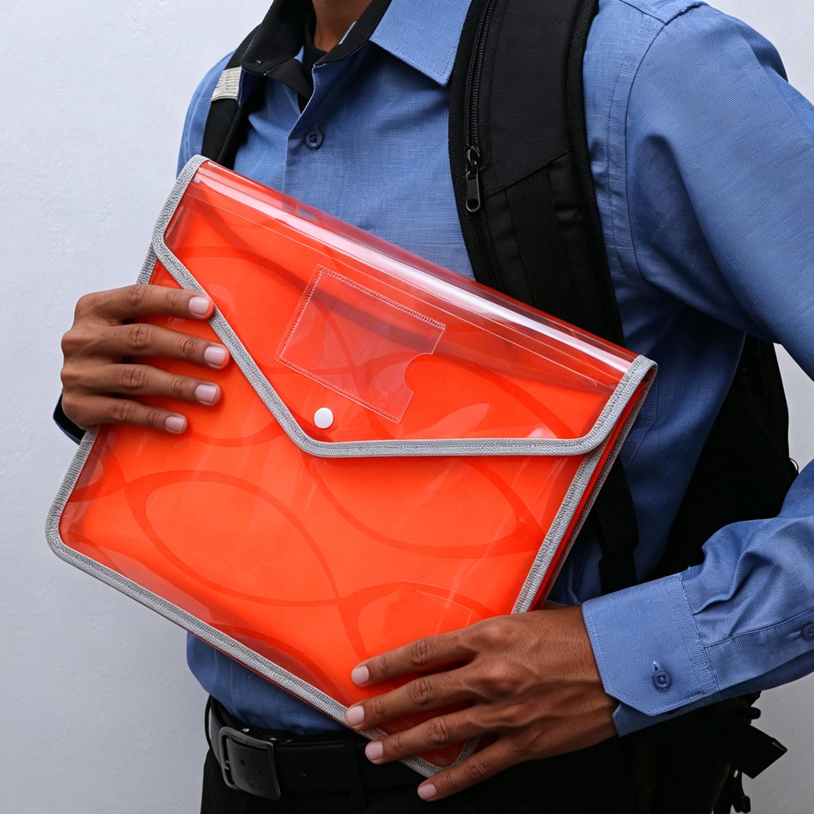 YOKIVE 2 Pezzi Cartella Plastica A4 Viola 36x28.5 cm | 14.2x11.2 Pollici, Grande Capacità, Organizzatore Documenti, Chiusura a Scatto, per Lettere, per Ufficio Casa Viaggio