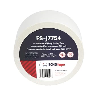 ECHOtape Professional Grade Construction & Insulation Tape | All Weather Seaming, Sealing & Thermal Break Adhesive Tape for Indoor & Outdoor Applications