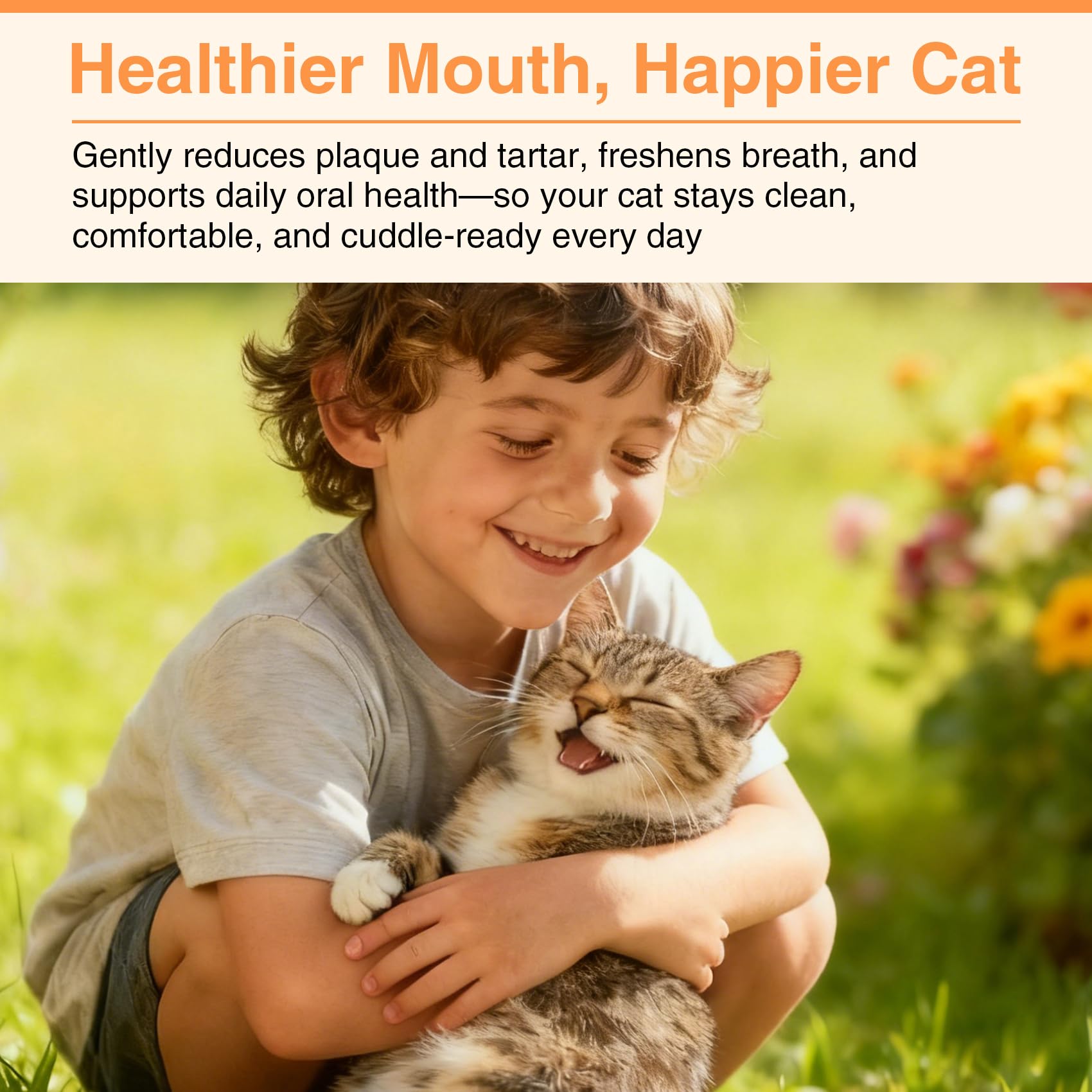 Enzymatic Cat Toothpaste Kit – Roast Chicken Flavor Dental Care for Cats & Kittens | Fights Plaque, Tartar & Bad Breath | Includes Toothbrush & Finger Brush, 1.06 oz - image 8