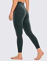 Vista 32 de CRZ YOGA Leggings de entrenamiento para mujer con sensación de desnudez cepillada de 25 pulgadas, pantalones de yoga de compresión de cintura alta