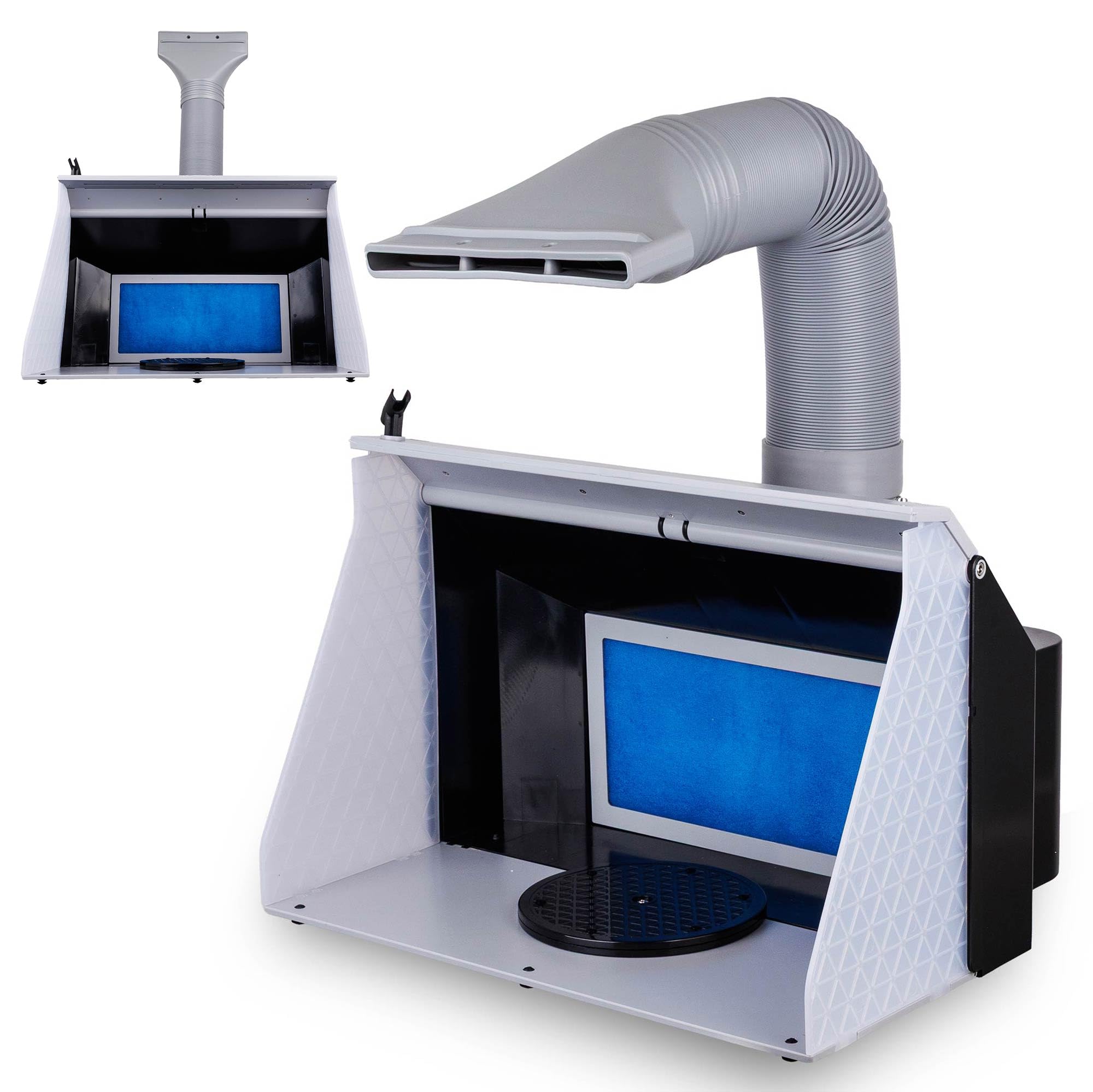 TC TECHNIC Lackierkabine Airbrush Absauganlage 55 cm LED-Beleuchtung klappbar