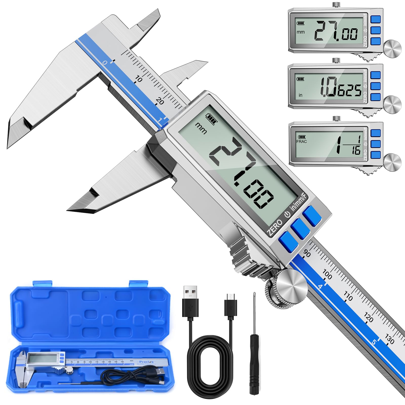 Digital Caliper - Precise Stainless Steel Measurement Tool -8