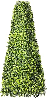 COARBOR Artificial Boxwood Trees Topiary UV Resistant Buxus Tower for Home, Garden, Backyard, Balcony, Wedding, Indoor, Outdoor 4 Pack