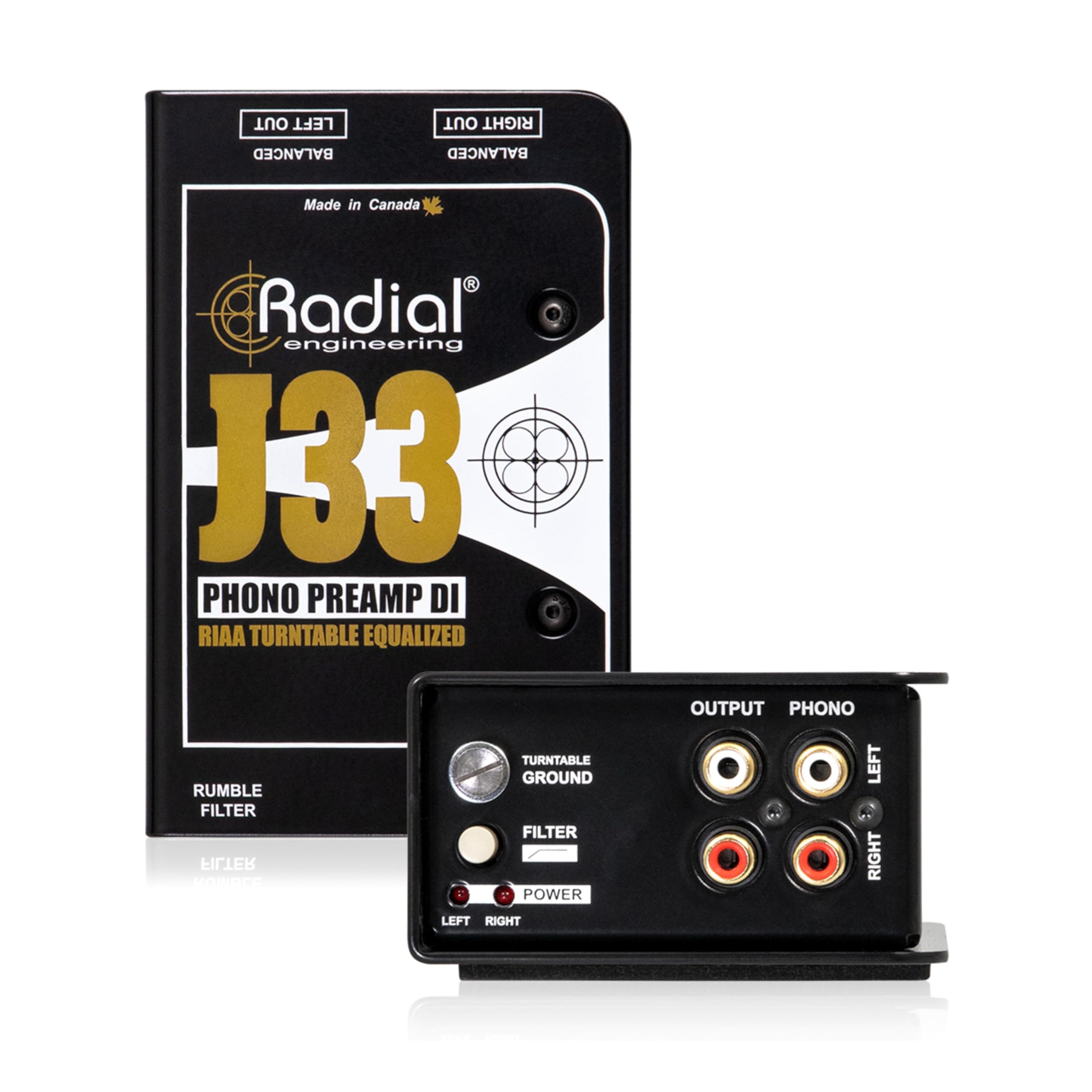 Amazon.com: Radial J33 2-Channel Active Turntable Preamp Direct