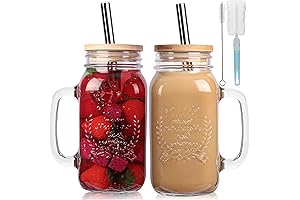 Yirilan Mason Jar with Handle and Lid