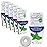 Eco-Dent GentleFloss Dental Floss, Waxed, Mint - Floss with Vegan Plant-Based Wax, Recyclable Cardboard Packaging, 100 Yds Ea (Pack of 6)