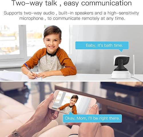 Miniatura 4 de VSTARCAM Cámaras para seguridad del hogar en interiores, 2K con rotación de 360, detección de movimiento humanocon seguimiento automático, audio de