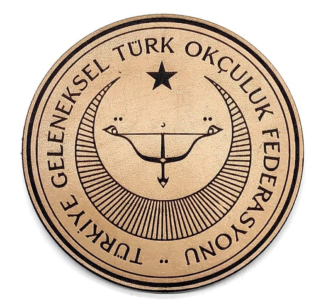 Seyhan Askeri Malzeme GELENEKSEL TÜRK OKÇULUK FEDERASYONU Deri PEÇ - Arma - Patch